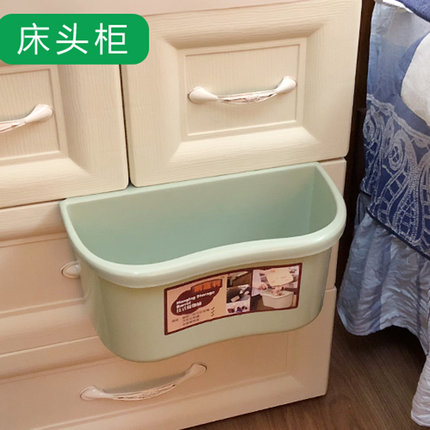 厨房橱柜门挂式垃圾桶创意家用挂架大号加厚桌面可爱收纳盒塑料桶