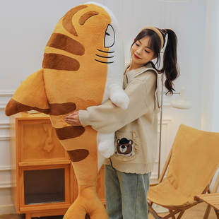 鲨鱼抱枕床上安抚鲨猫玩偶睡觉抱枕毛绒玩具可爱大号公仔男女礼物