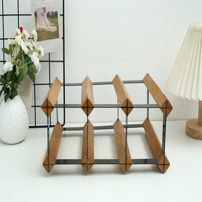 红酒架家用葡萄酒架子摆件展示架酒柜置物架多瓶格子放酒简易桌面