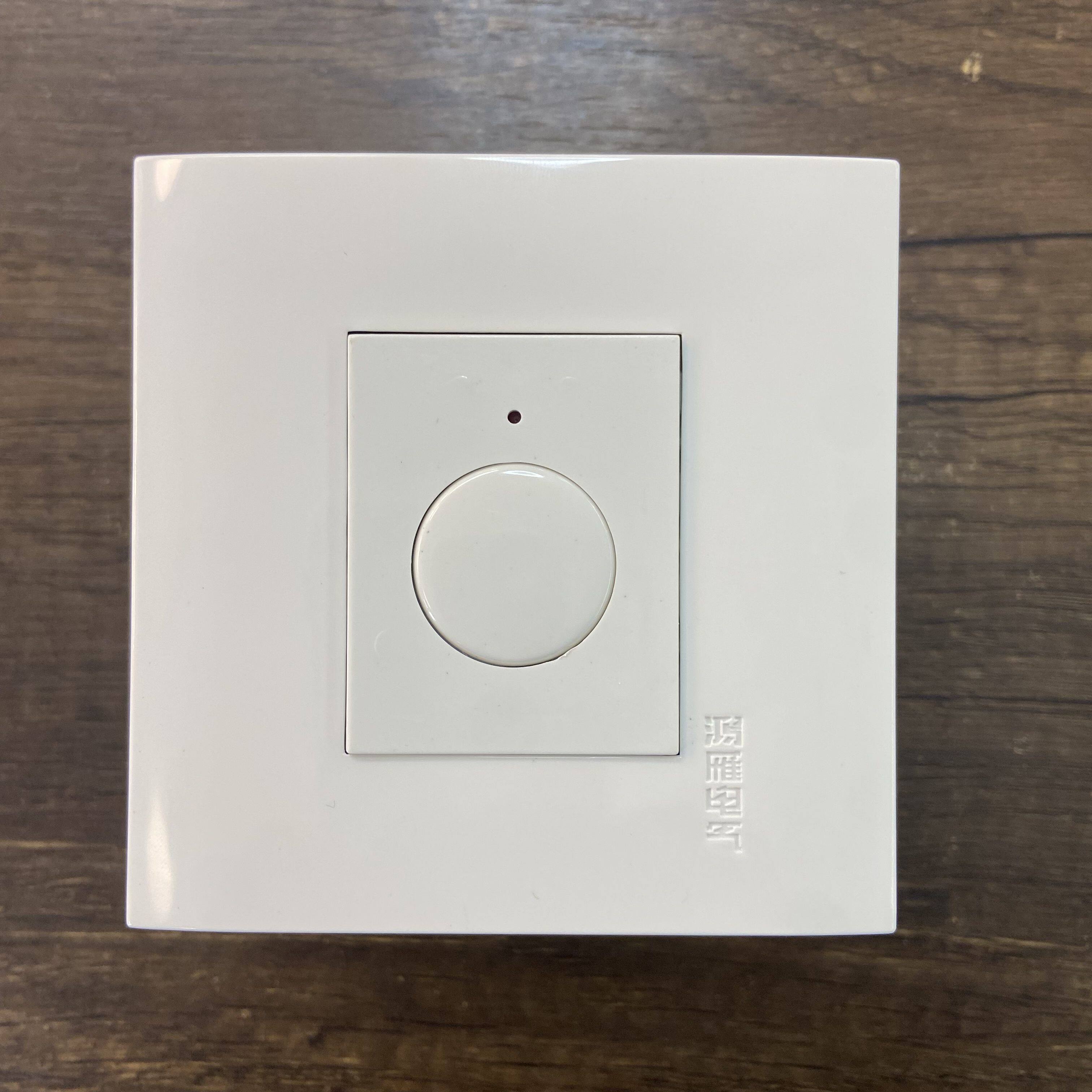 鸿雁雅白86型一位触摸延时开关中山牌芯