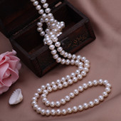 包邮 天然淡水珍珠毛衣链9 女清仓特价 正品 10mm强光多层项链时尚
