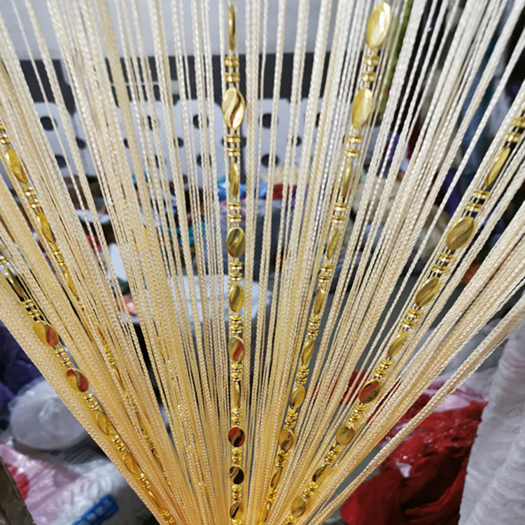 亞大紡織 轉(zhuǎn)運珠簾門簾掛簾隔斷裝飾窗簾歐式地球珠線簾加密