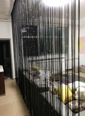 水晶流苏房间客厅美容院成品珠帘