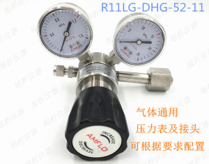 敦阳不锈钢减压阀 R11系列减压器 AMFLO气体通用氮氩氢氦气耐腐蚀