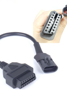 适用于春风菲亚特obd 16pin连接线for Fiat SYM 3pin AIfa to 16P