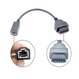 适用于本田3针honda 3pin连接线3Pin to 16 Pin OBD2 Cable转接线
