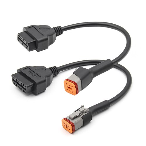 适用于哈雷4pin6pinobd转接线