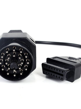 20pin to OBD2 16Pin Connector适用于BMW宝马老车20针汽车转换线