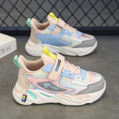 ABCXZPQ儿童运动鞋女童皮面防水