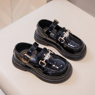 ABC IM儿童鞋女童公主鞋春秋夏季2025新款黑色小皮鞋单鞋演出舞蹈