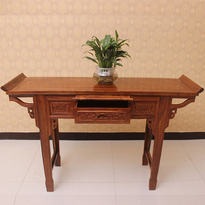 新中式家俱刺猬紫檀条案黄花梨供桌实木神台香案红木案桌家用佛台