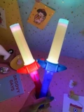 Электронная игрушка, мигающий регулируемый световой меч, мультяшная большая световая палочка для мальчиков и девочек