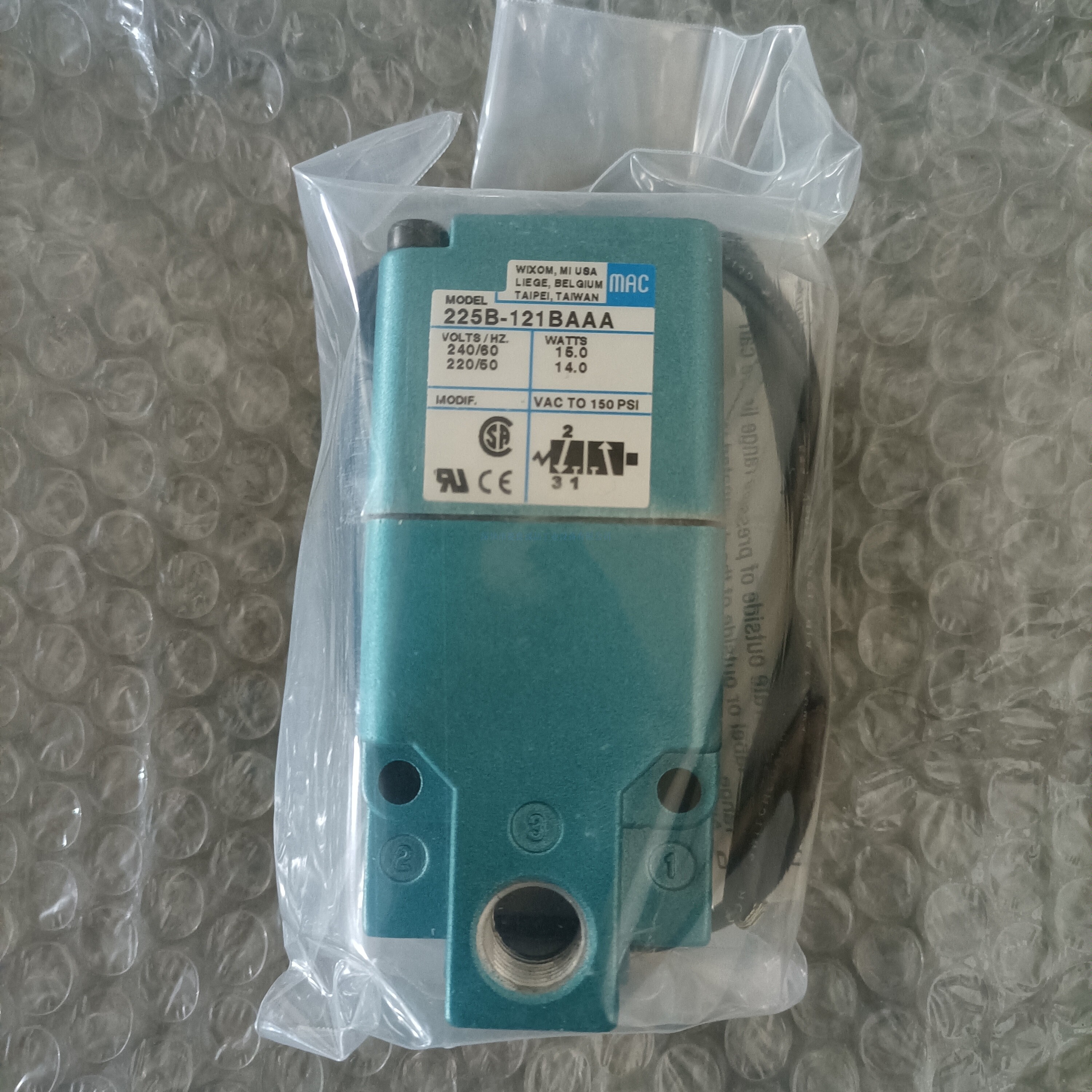 美国MAC高频电磁阀225B-121BA现货供应 原装正品件直动式二位三通