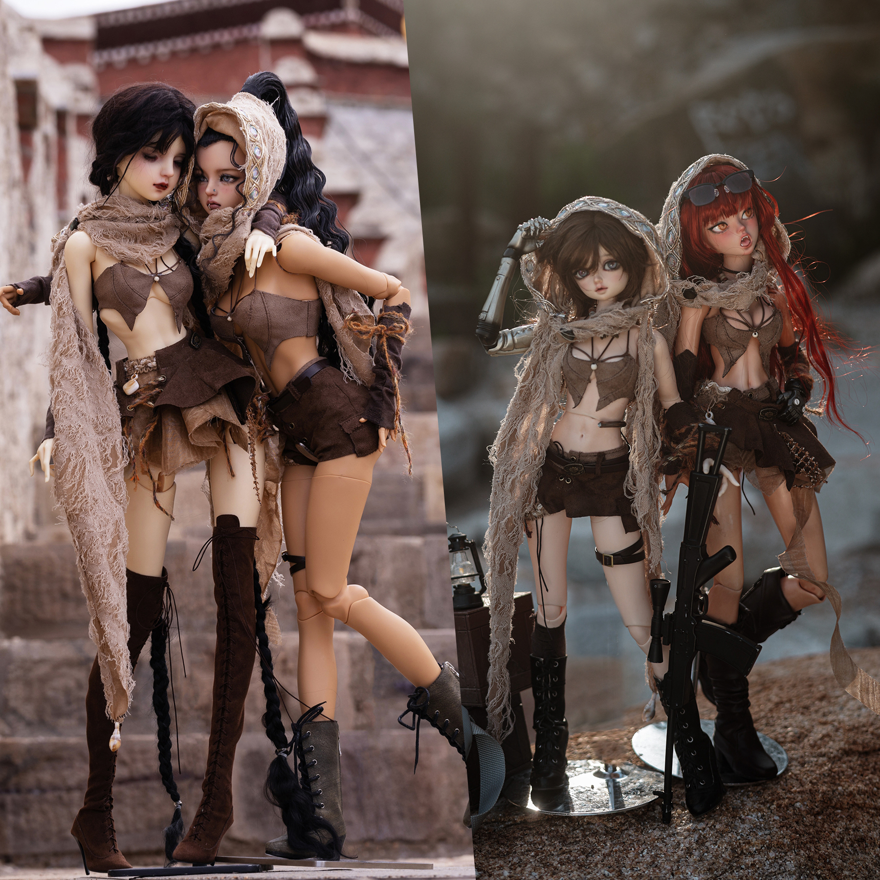 废土风异域沙丘辣妹娃衣3分4分