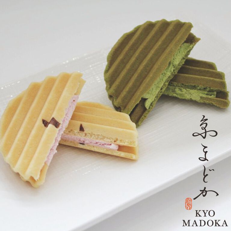 【12号回国】日本代购京都伏见果子夹心京圆仙贝巧克力饼干
