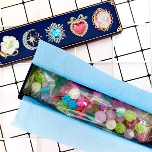 日本代购商场特色七彩宝石糖果饼干礼盒装混合口味SC