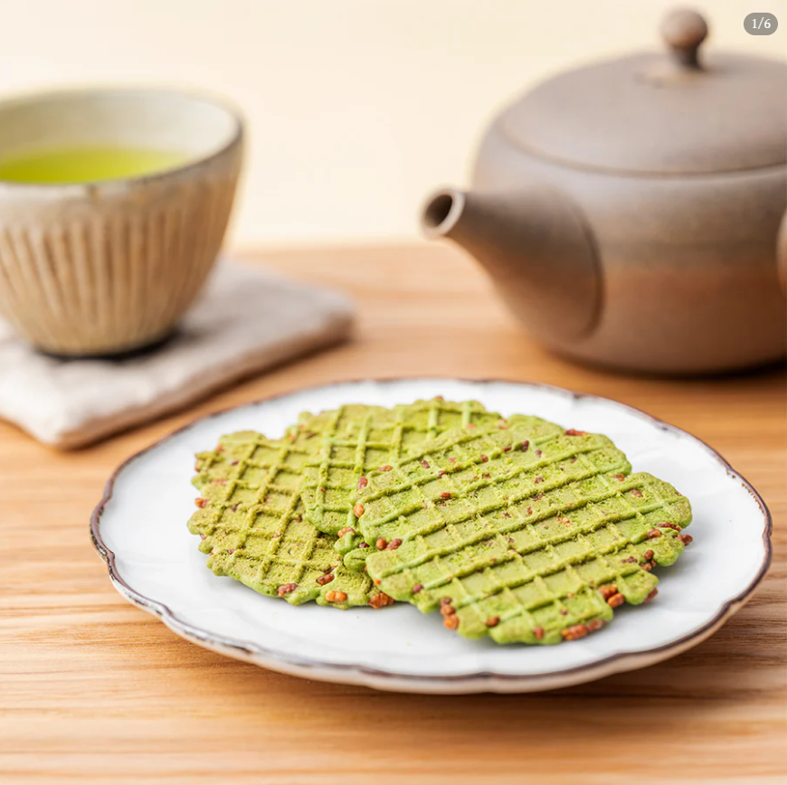 【11号回国】日本代购老铺祇園辻利抹茶糙米华夫饼干
