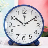 定时闹钟大字学生学习闹钟家用桌摆静音扫描小座钟台式 卧室床头