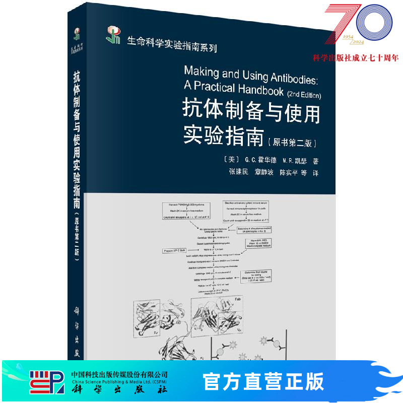 抗体制备与使用实验指南（原书第二版）张建民科学出版社