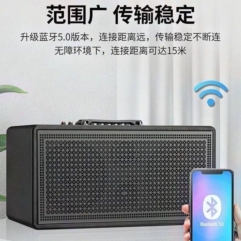 户外大功率三分频内置声带蓝牙移动便携多功能音响，双麦克风