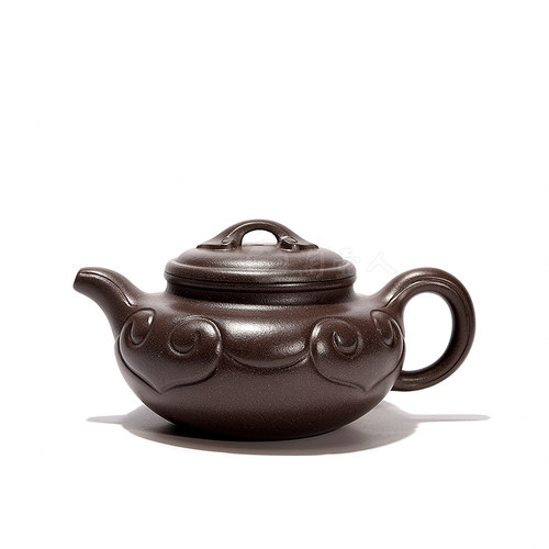 国工仿古如意天青泥300CC紫砂壶