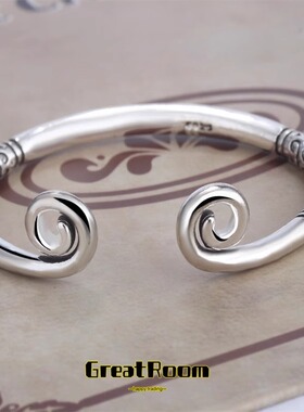 大话西游孙悟空紧箍咒手镯男女款泰银复古金箍棒网红开口手环