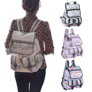 童趣限量款大容量通勤双肩包多口袋超实用旅行防水背包时尚书包女