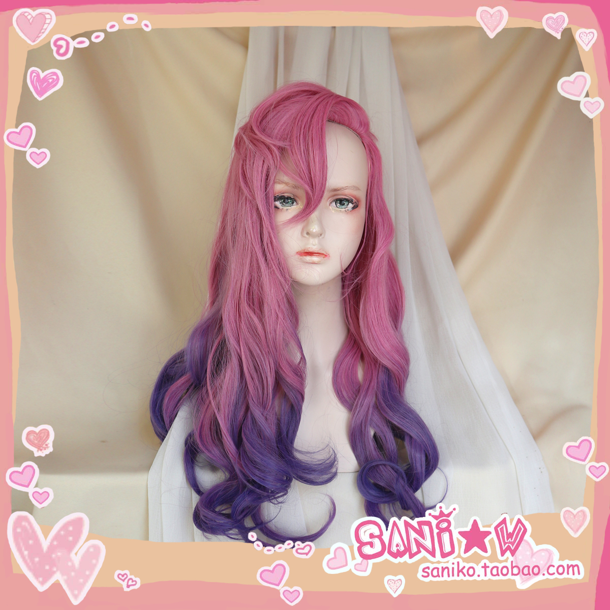 【SANI小窝】lol英雄联盟cosplay Seraphine萨勒芬妮COS假发卷发