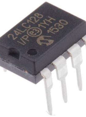 存储器 24LC128-I/P MICROCH DIP8 全新原厂原装现货 假一赔十