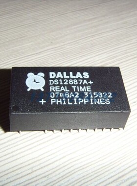 实时时钟芯片 DS12887A+ DALLAS  DIP18 100%全新原厂原装现货