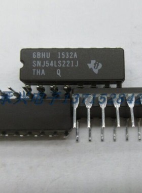 单稳态多谐振荡器 SNJ54LS221J  TI	 CDIP-16 全新原厂原装现货