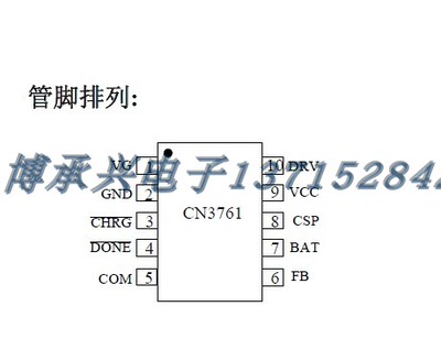 电源芯片  CN3761  CN  SSOP10 全新原厂原装现货 假一赔十