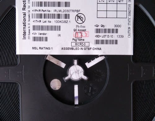 IRLML2030TR SOT-23-3 MOSFET MOSFT 30V 2.7A 原装正品现货