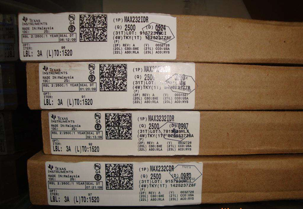 总线线路收发器 MAX232IDWRG4 TI SOP16 原厂原装现货 假一赔十