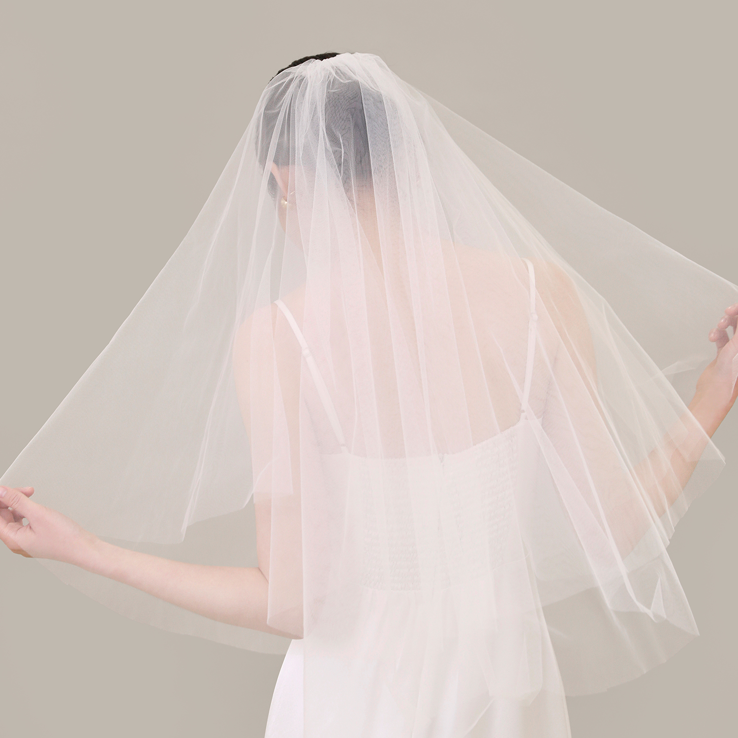 简约蕾丝头纱TANSSHOP