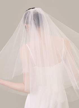 TANSSHOP 多版本头纱 订婚结婚新娘婚礼旅拍领证摄影头饰