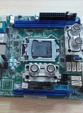 定做 华擎C236 WS主板 供电 南桥水冷头
