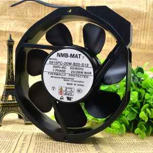 NMB 5915PC-20W-B20-S12 17238 200V 全金属外壳风叶 耐高温风扇
