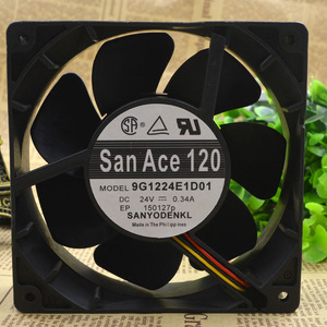 原装山洋SAN ACE 120 9G1224E1D01 24V 0.34A 3线 变频器风扇