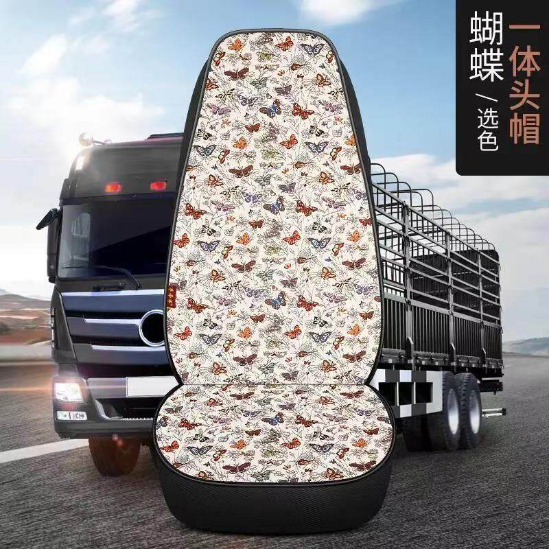 大货车东风天锦旗舰KCXL专用亚麻透气夏季全包新款全包座套坐座垫图片