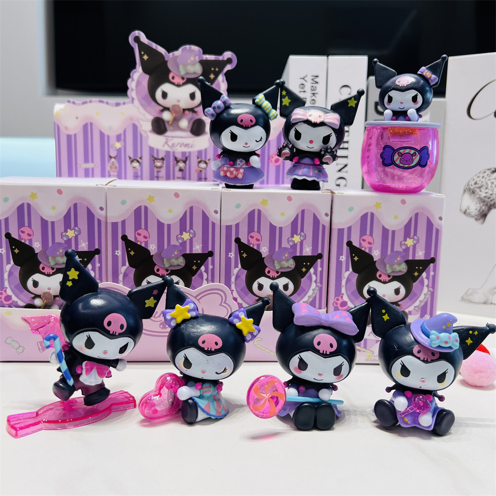 库洛米不给糖就捣蛋系列摆件盲盒手办公仔生日节日装扮儿童礼物