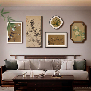 宋氏美学组合沙发挂画2025新款客厅大白墙装饰画艺术套装氛围壁画