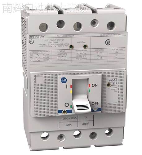 全新原装 140G-I3C3-D22 美国AB罗克韦尔 塑壳断路器 3极 225A