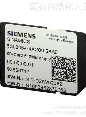 西门子 6SL3054-7TF00-2BA0 G120 SD卡 512 MByte 变频器附件