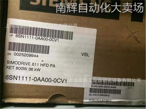 全新西门子6SN1111-0AA00-1CV1伺服模块6SN11110AA000CV1