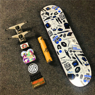 Justice/Thecrime组装滑板双翘destructo支架1080轴承新手男女生
