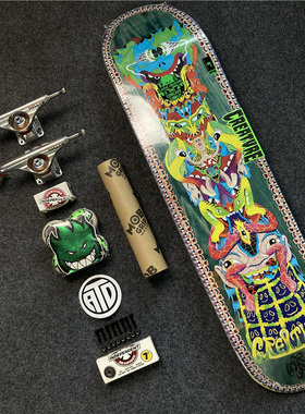 美国Creature专业滑板 VX科技轻薄弹independent双空spitfire轮8