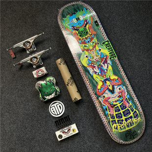 美国Creature专业滑板 VX科技轻薄弹independent双空spitfire轮8