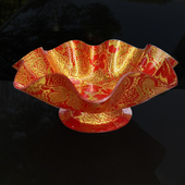 高脚盘水果盘带托塑料干果瓜子盘糖果盘乔迁漂亮红色供盆特色底座