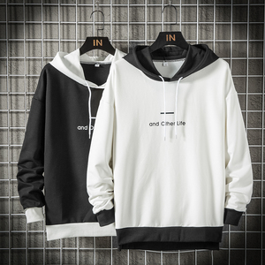 新款韩版连帽卫衣男士时尚简约学生宽松外套潮  M340---P45图片